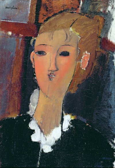 Jeune femme avec une petite fraise - Amedeo Modigliani