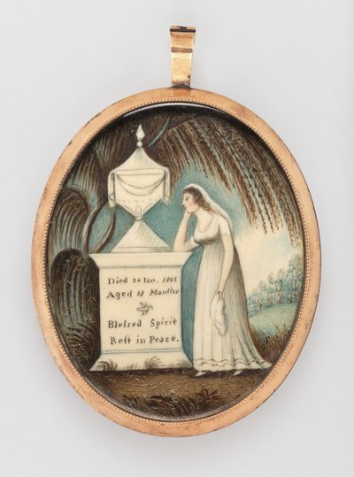 Miniature commémorative - American 19th Century