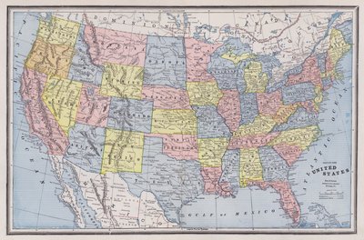 Carte des États-Unis - American School