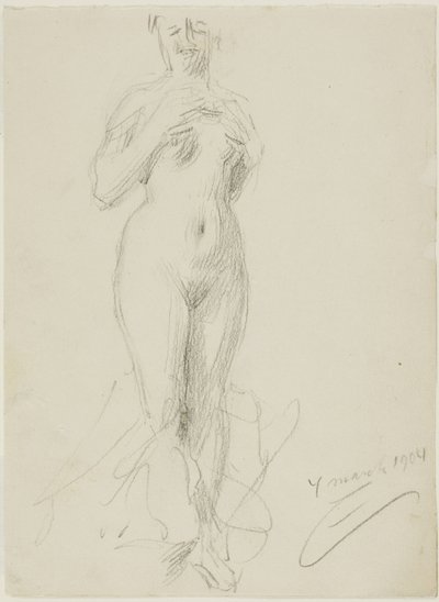 Nu féminin debout - Anders Leonard Zorn