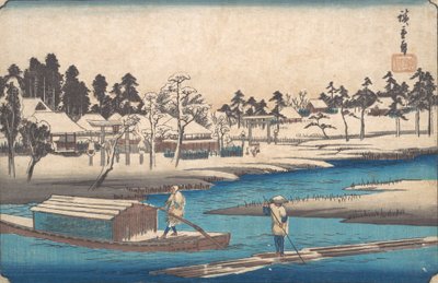 Temps clair après la neige à Massaki - Ando Hiroshige