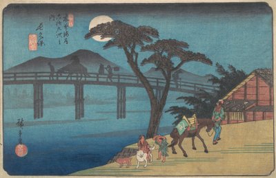 Station de Nagakubo, vers 1836 - Ando Hiroshige