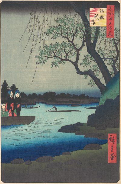 Ommayagashi, Rivière Sumida, ca. 1857 - Ando Hiroshige