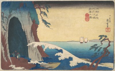 Soshu, Enoshima Iwaya no Zu - Ando Hiroshige