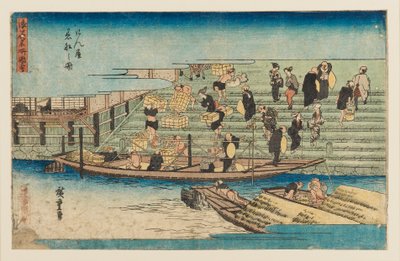 Gravure sur bois - Scène de rivière, 1797-1858 - Ando Hiroshige