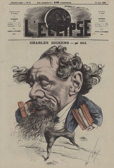 Charles Dickens par Gill - Andre Gill