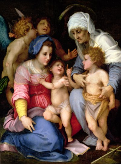 Sainte Famille avec anges, c.1515-16 - Andrea del Sarto