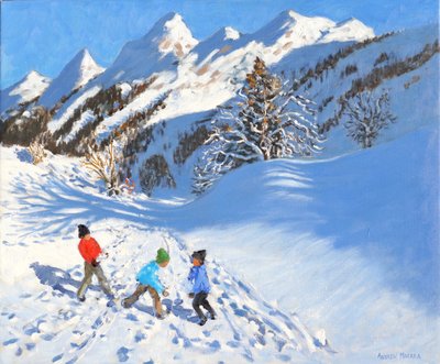 Bataille de boules de neige, La Clusaz, France - Andrew Macara