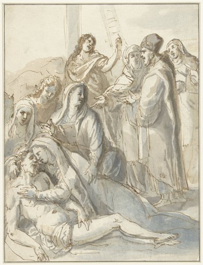 Lamentation sous la croix - Anonymous