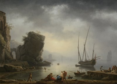 Scène côtière méditerranéenne, 1746 - Antoine Charles Horace Vernet