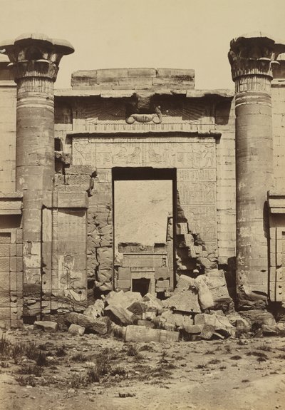 Medinet Habu : Colonnes romaines - Antonio Beato