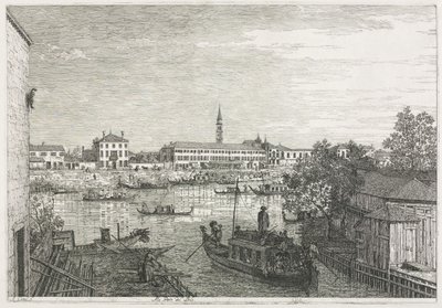 Vues : Le port de Dolo - Antonio Canaletto