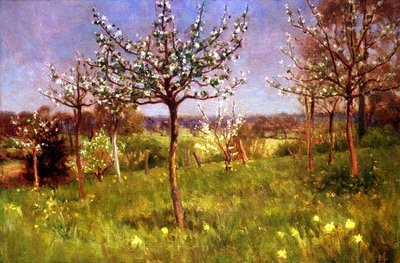 Printemps dans le verger - Arthur Claude Cooke