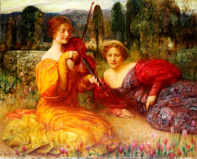 Musicienne du Silence, 1900 - Arthur Hacker