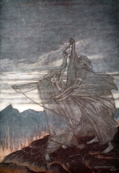 Les Nornes disparaissent - Arthur Rackham