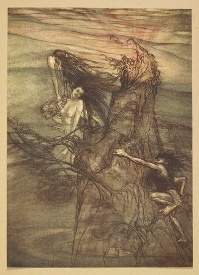 La fille du Rhin - Arthur Rackham