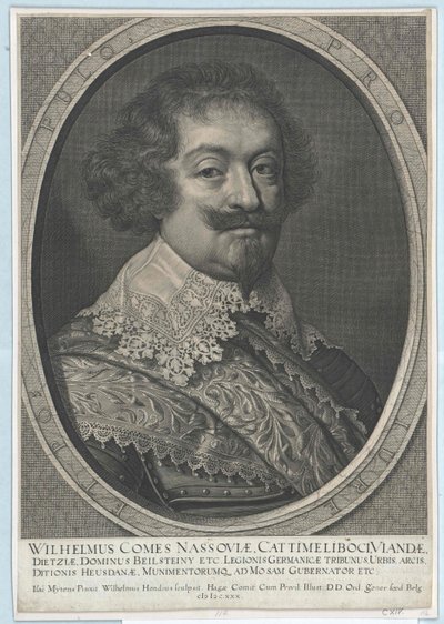 Comte de Nassau-Siegen Wilhelm (impression) - Artist Unknown