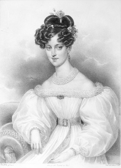 Marie Charlotte baronne de +1841 Kerpen - Artist Unknown