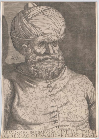 Dirigeant ottoman à Alger Chaireddin Barberousse - Artist Unknown