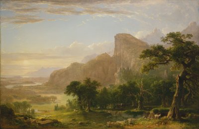 Scène de paysage de "Thanatopsis" - Asher Brown Durand