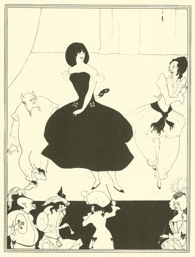 Comédie Ballet de Marionnettes (lithographie) - Aubrey (after) Beardsley