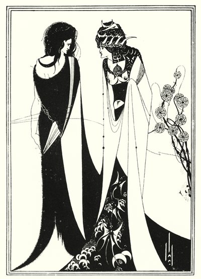 Jean et Salomé (gravure) - Aubrey (after) Beardsley