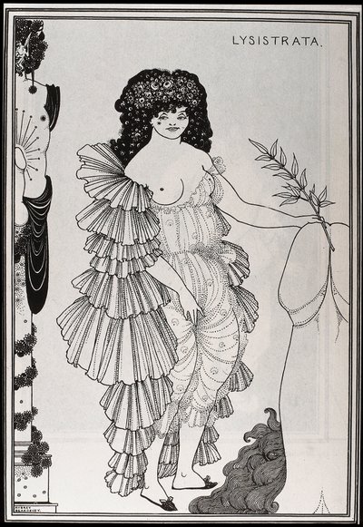 Lysistrata protège son sexe - Aubrey Beardsley