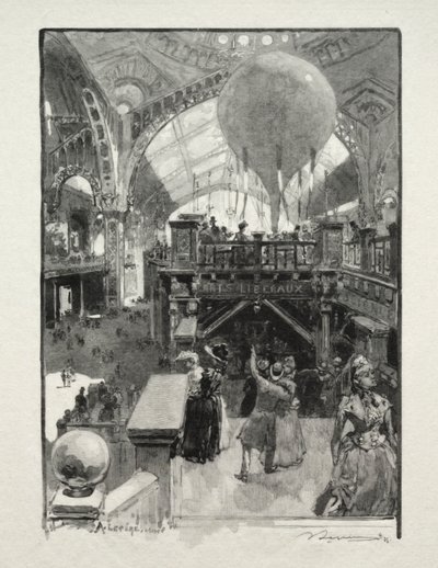 Le Palais des Arts Libéraux, Intérieur - Auguste Louis Lepère