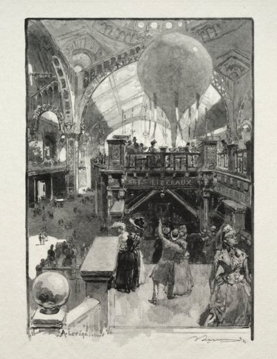 Le Palais des Arts Libéraux, Intérieur - Auguste Louis Lepère