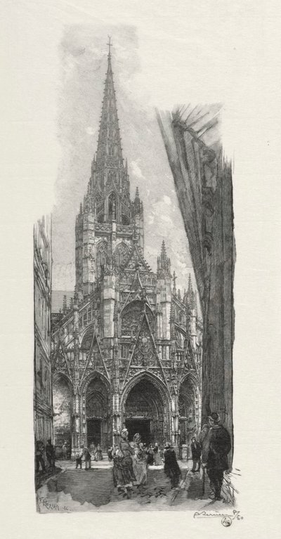 Rouen Illustré: Église Saint Maclon - Auguste Louis Lepère