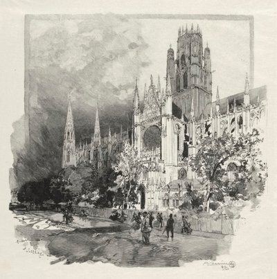 Rouen Illustré: Église Saint Ouen - Auguste Louis Lepère