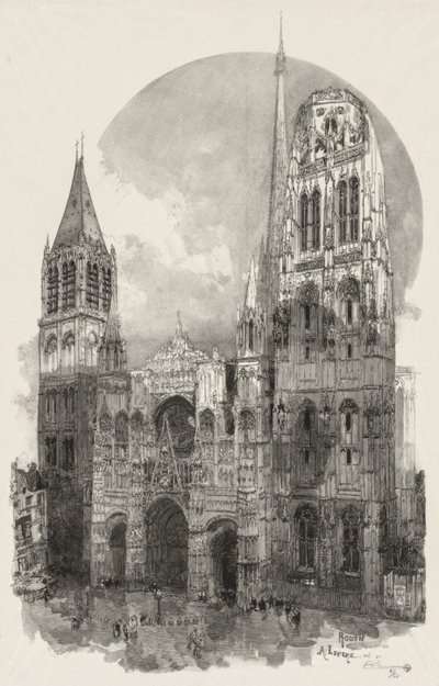 Rouen Illustré: La Cathédrale de Rouen - Auguste Louis Lepère