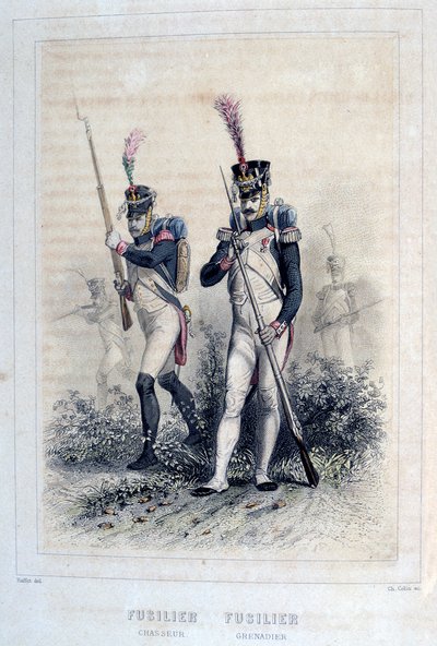 Fusilier Grenadier et Fusilier Chasseurs, 1859 - Auguste Raffet