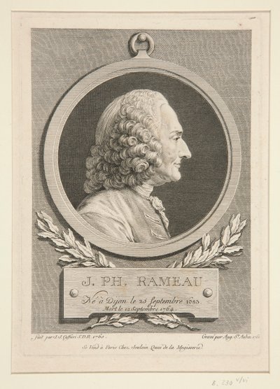 Portrait de Jean-Philippe Rameau - Augustin de Saint Aubin