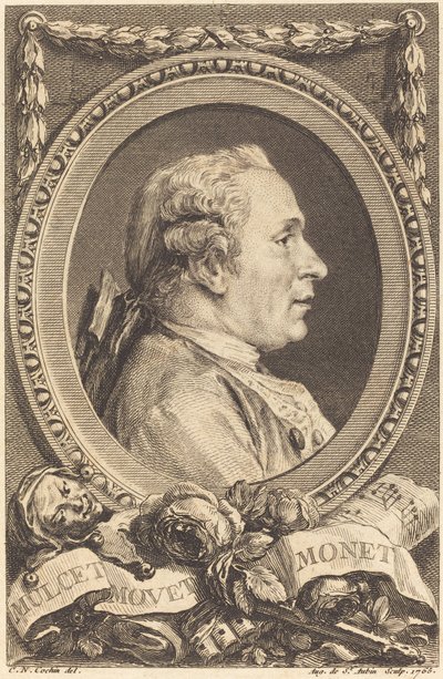 Jean Monnet - Augustin de Saint Aubin after Charles Nicolas Cochin II