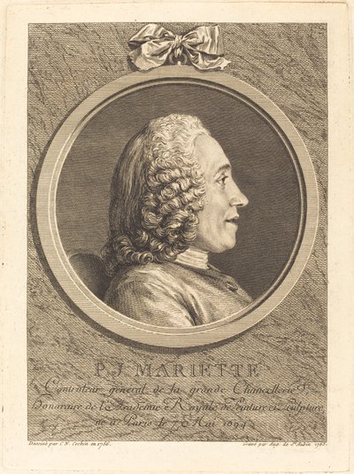 Pierre-Jean Mariette - Augustin de Saint Aubin after Charles Nicolas Cochin II