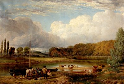 Vue à Wilford, Nottingham, vers 1830 - Benjamin Shipman