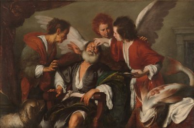 Tobias guérissant la cécité de son père - Bernardo Strozzi