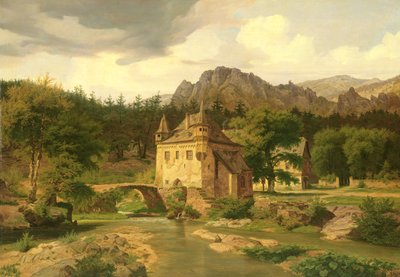 Château dans les montagnes, 1835 - Carl Dahl