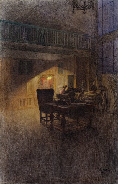 Au piano - Carl Larsson