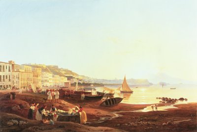 Port de Mergellina, c.1831 - Carl Wilhelm Goetzloff