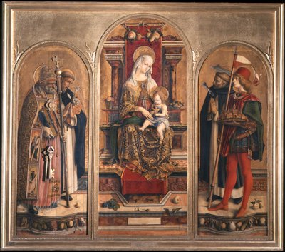 Triptyque de Camerino (Triptyque de Saint Dominique) - Carlo Crivelli