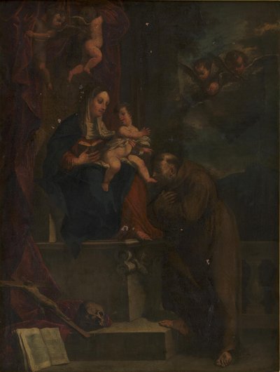 Marie, Jésus et Saint François - Carracci