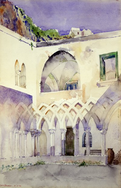 Cour, Monastère des Capucins, Amalfi, 1898 - Cass Gilbert