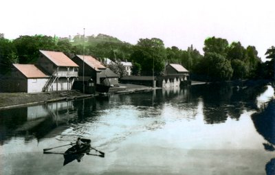 Rivière et hangar à bateaux, Burton-upon-Trent, 1926 - Cavenders Ltd