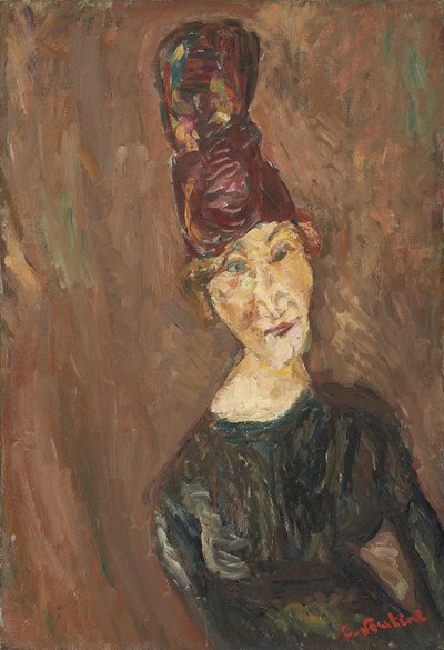 La femme au grand chapeau, vers 1919 - Chaim Soutine