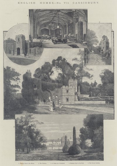 Maisons anglaises, Cassiobury - Charles Auguste Loye