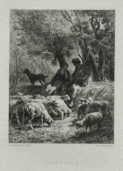 Pastorale - Charles Emile Jacque