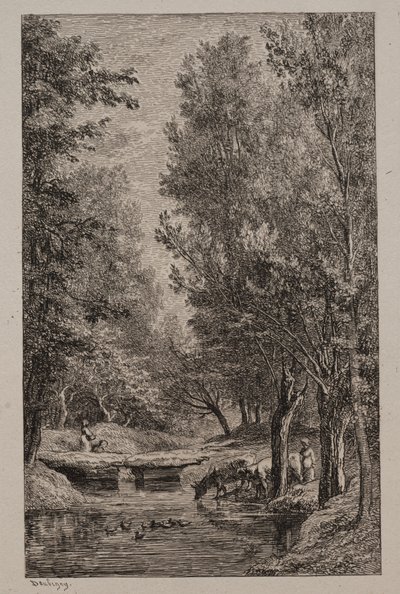 Ruisseau dans la vallée de Mondois - Charles Francois Daubigny