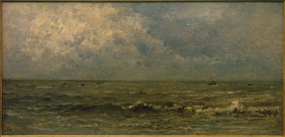 La mer, temps gris - Charles Francois Daubigny